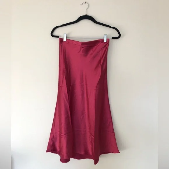 Rachel Zoe Skirts Rachel Zoe Satin Midi Skirt Poshmark